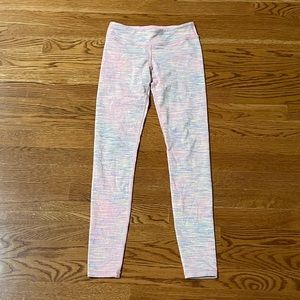ivivva colorful pink static multicolor leggings
